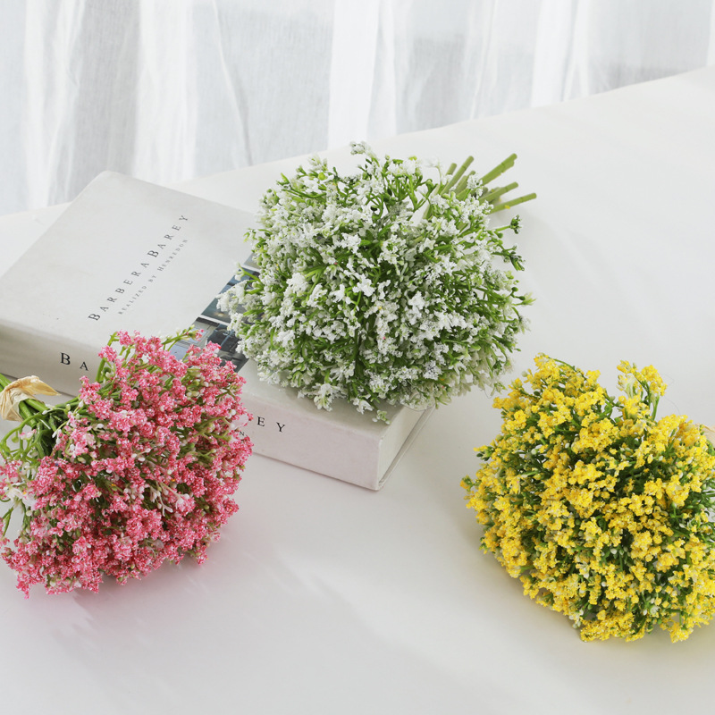 16pcs Artificial Flowers White - Baby Breath Dried review and price