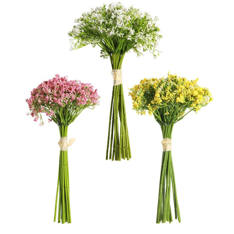 16pcs Artificial Flowers White - Baby Breath Dried review and price