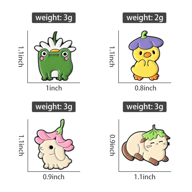 Flowers Leaf Hat Enamel Pins C - Flower Frog Pin review and price
