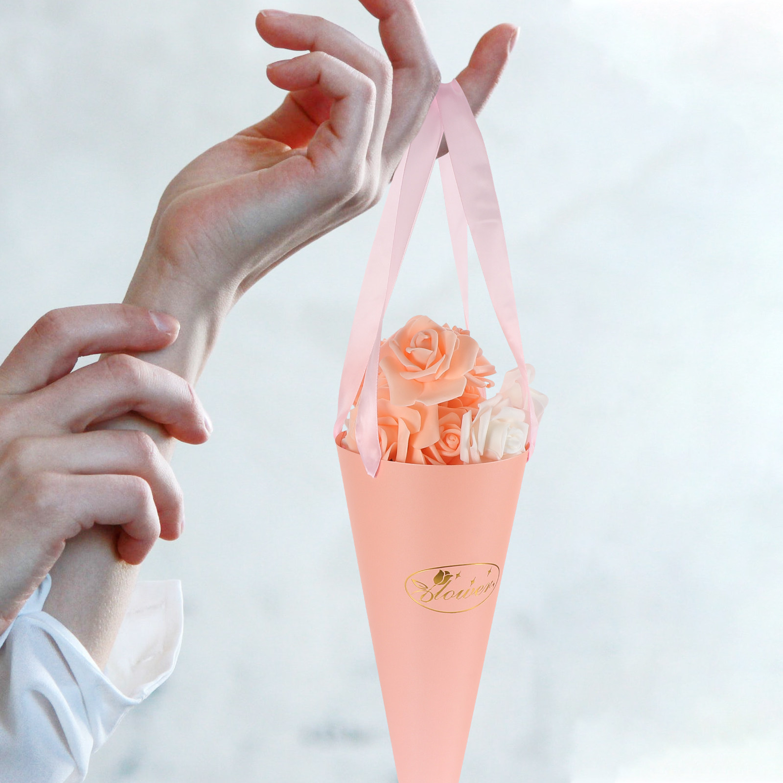 6Pcs Flower Bouquet Bags Chic  - Florist Supply Shop review and price